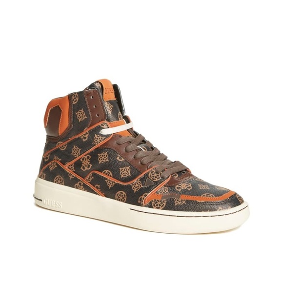 New GUESS Verona High-Top Basketball Sneakers SZ 7 - Picture 1 of 10